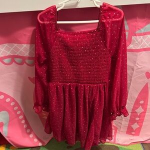 Sparkling Red Kids Dress
